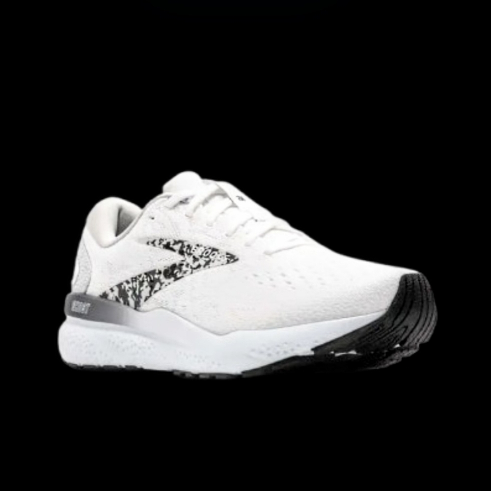 Brooks Ghost 16 Running Womens Size 6.5B White Oyster Black Grey